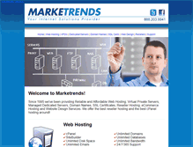 Tablet Screenshot of marketrends.net